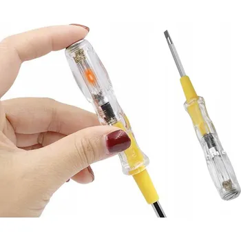 Zkoušečka Zkoušečka napětí ŠROUBOVÁK měřič 100-250 V kontrolka 13 cm