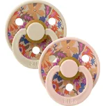 BIBS Dudlíky LIBERTY COLOUR june-blossom-blush-mix - vel. 1, přír.kaučuk 2ks