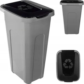 Odpadkový koš ODPADKOVÝ KOŠ NÁDOBA NA TŘÍDĚNÝ ODPAD 30L KYBLÍK POPELNICE S VÍKEM