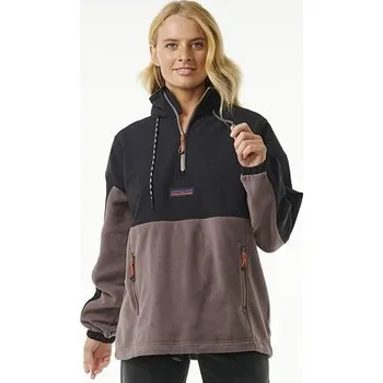 Pánská mikina Mikina Rip Curl ANTI-SERIES 1/4 ZIP Black velikost S