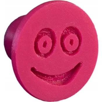 Obraz Nábytková úchytka ohebná, smajlík úsměv, růžová