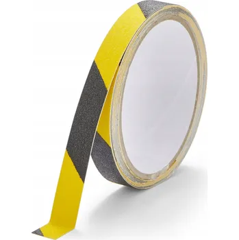 Lepicí páska Protiskluzová výstražná páska Heskins 25 mm x 3 m černo-žlutá