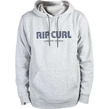 Pánská mikina Mikina Rip Curl MAMASTRIPES HOODED FLEECE Cement Marle velikost S