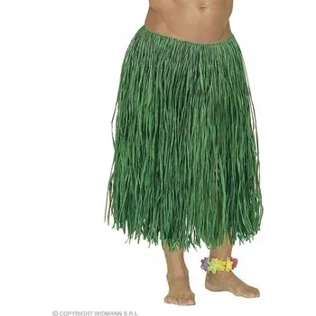 Dámská sukně SUKNĚ Z PŘÍRODNÍ RAFIE ZELENÁ 70 CM