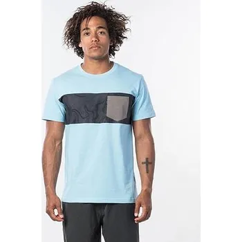 Pánské oblečení Tričko Rip Curl BUSY SESSION S/S TEE Blue River velikost XL