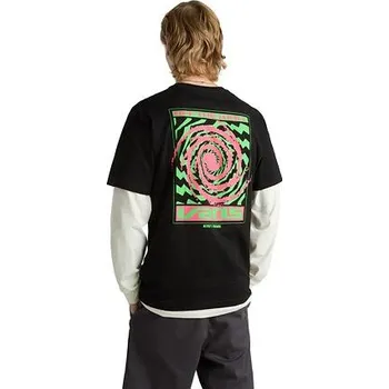 Pánské oblečení Tričko Vans WORMHOLE WARPED SS TEE Black velikost XL