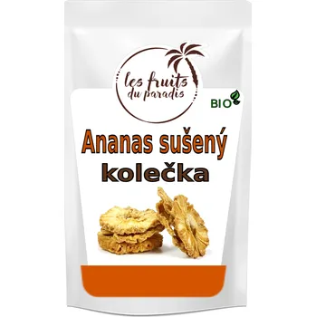 Sušené ovoce Ananas kolečka RAW BIO 150 g LES FRUITS DU PARADIS