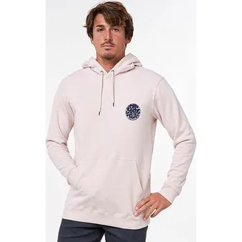 Pánské oblečení Mikina Rip Curl WETSUIT ICON HOOD Dusty Rose velikost M