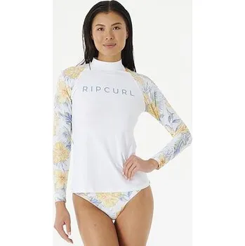 Dámské tričko Lykra Rip Curl ALWAYS SUMMER UPF 50+ LS TOP White velikost S