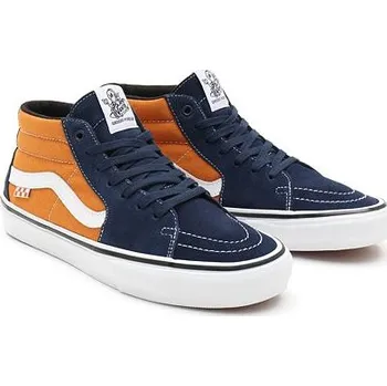 Pánská obuv Boty Vans SKATE GROSSO MID Navy/Orange velikost 44.0
