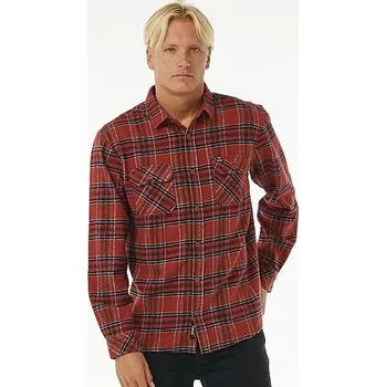 Pánská košile Košile Rip Curl GRIFFIN FLANNEL SHIRT Red velikost XL