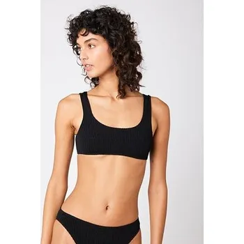 Dámské plavky Plavky Rip Curl RC X SC HALTER TOP Black velikost O/S