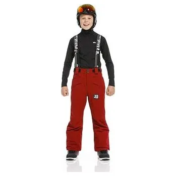 Kalhoty Rehall DIGGER JR Red Dahlia velikost 116