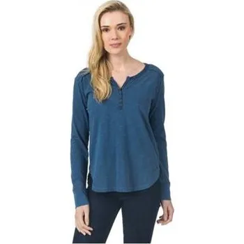 Pánská móda Tričko Rip Curl BLUERIDGE LS TEE Insignia Blue velikost M