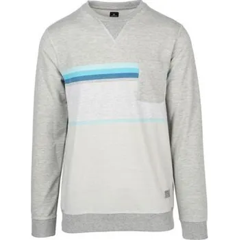 Pánská mikina Mikina Rip Curl YARN DYED STRIPE CREW FLEECE Cement Marle velikost S