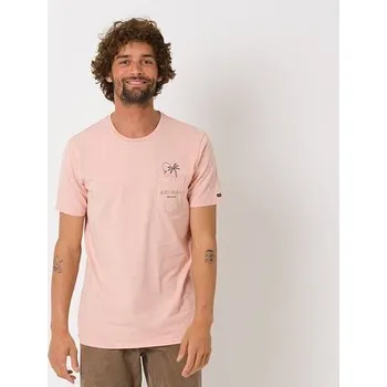 Pánské oblečení Tričko Animal VENICE Misty Rose Pink velikost XL