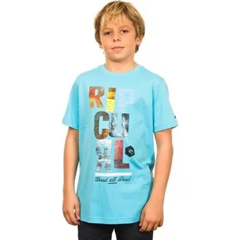 Pánská móda Tričko Rip Curl BLOCK SCRIPT SS TEE Capri velikost 14