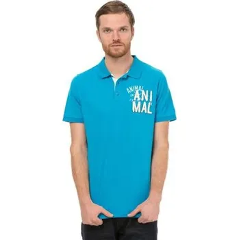 Tričko Animal RHYLA POLO SHIRT Mid Blue velikost L