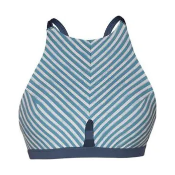 Dámské plavky Plavky Hurley QUICK DRY HAZARD HIGH NECK SURF TOP Noise Aqua velikost L