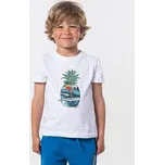 Tričko Rip Curl PINA LOUNGE SS TEE GROMS Optical White velikost 2