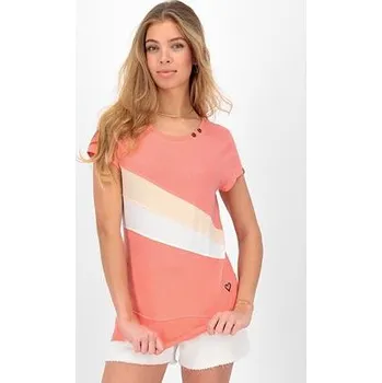 Dámské tričko Tričko Alife and Kickin CLEAAK A Ocean Coral Melange velikost XS