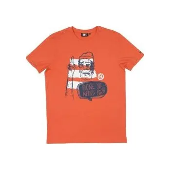 Pánské tričko Tričko Rip Curl GONE SURFING TEE Hot Coral velikost L