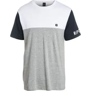 Tričko Rip Curl BLOCKED SS TEE Beton Marle velikost L