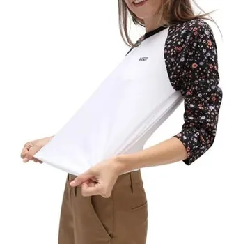 Pánská móda Tričko Vans BED OF ROSES White/Covered Ditsy velikost XS