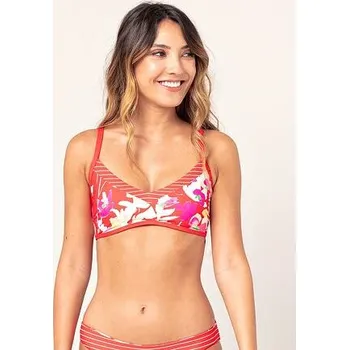 Dámské plavky Plavky Rip Curl SUGAR BLOOM D CUP Bright Red velikost L