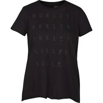 Pánské tričko Tričko Hurley TRANSITION CUTBACK CREW Black velikost M
