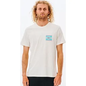 Pánská móda Tričko Rip Curl LEGACY TEE Bone velikost L