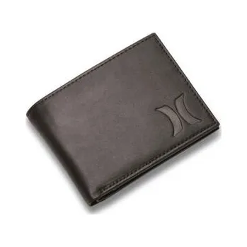 Peněženka Peněženka Hurley LEATHER WALLET Black velikost O/S