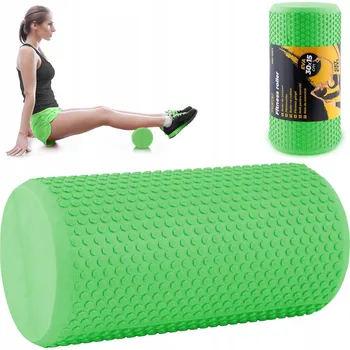 Pěnový válec Masážní válec s výstupky Neo-sport 30 cm x 15 cm zelený