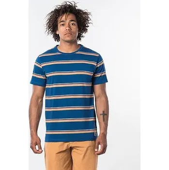 Pánské oblečení Tričko Rip Curl LA MARINIERE S/S TEE Indigo velikost S