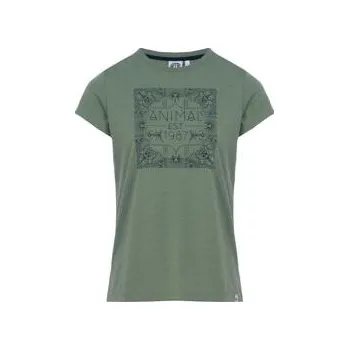 Pánské tričko Tričko Animal AKUTAN Dusty Leaf Green Mar velikost 08