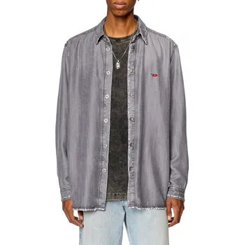 Pánská košile KOŠILE DIESEL D-SIMPLY SHIRT BLACK