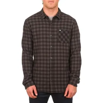 Pánská košile Košile Rip Curl THE SPIT FLANNEL L/S SHIRT Charcoal velikost L