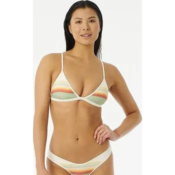 Dámské plavky Plavky Rip Curl SURF REVIVAL TRI TOP Green velikost L