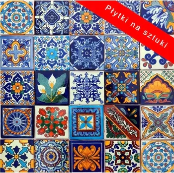 Dlažba Mexické obkládačky 10,5x10,5 cm po kusech Malé dlaždice, 45 vzorů