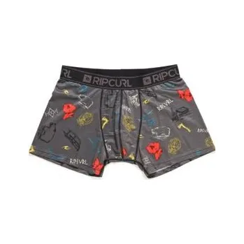 Boxerky Spodní prádlo Rip Curl SMOKE AND DAGGERS BOXER Black velikost XL
