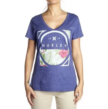 Tričko Hurley OBSERVATORY PERFECT V Heather Loyal Blue velikost S