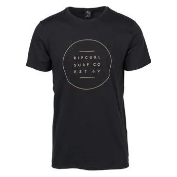 Tričko Rip Curl ROUND UNDER SS TEE Black velikost XXL