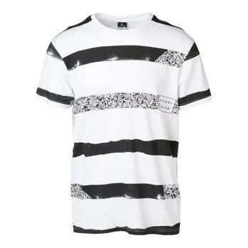 Pánské tričko Tričko Rip Curl BROKEN STRIPES TEE Optical White velikost L