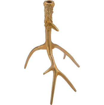 Svícen Svícen DEER, paroží, 30 x 30 x 40 cm, zlatá|Ego Dekor