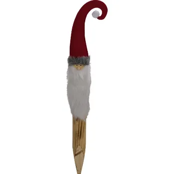 Zápich NICHOLAS dřevěná, přírodní/červená, 6x3x83cm (DOPRODEJ)|Ego Dekor