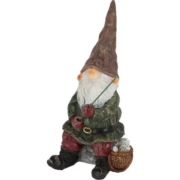 Zahradní dekorace Zvířátka a postavy OUTDOOR TRUE TO NATURE Trpaslík na rybách, v. 26 cm|Esschert Design