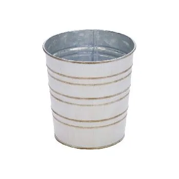 Obal na květináč Obal na květináč, zinek, bílá, 10x10x11cm (DOPRODEJ)|Ego Dekor