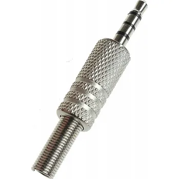 Audio kabel Jack 3,5 mm WTY0009 stereo kovový čtyřpólový konektor