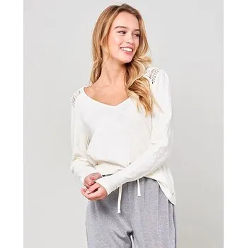 Pánská móda Tričko Rip Curl NOLA LONG SLEEVE TEE Bone velikost S