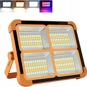 SOLÁRNÍ PRACOVNÍ LAMPA 264 LED HALOGENOVÝ REFLEKTOR 15000mAh